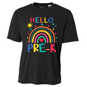 HELLO PRE-K First Day Of School Outfit Girl Cooling Performance Crew T-Shirt