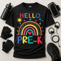 HELLO PRE-K First Day Of School Outfit Girl Cooling Performance Crew T-Shirt