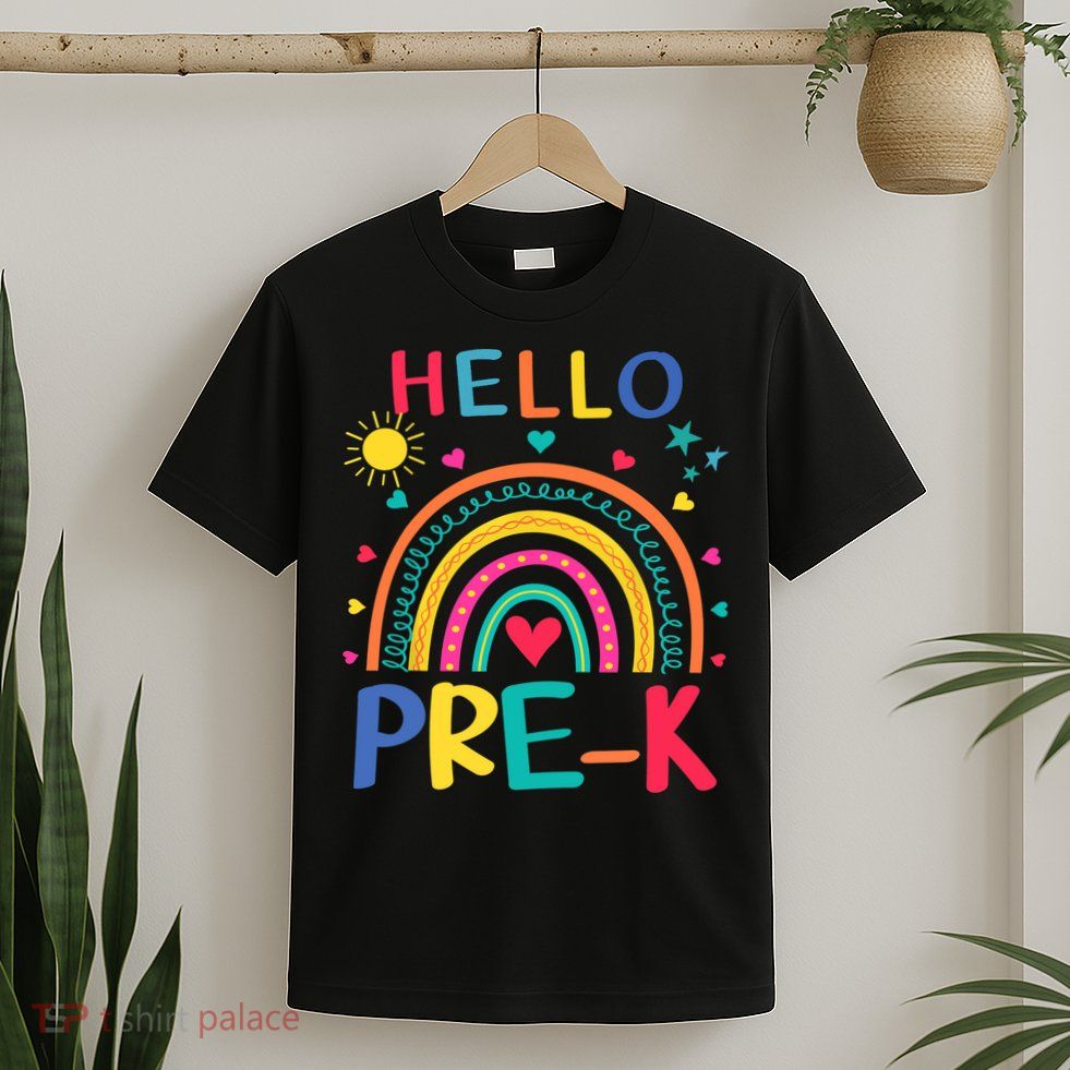 HELLO PRE-K First Day Of School Outfit Girl T-Shirt