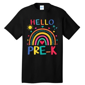 HELLO PRE-K First Day Of School Outfit Girl Tall T-Shirt