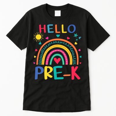 HELLO PRE-K First Day Of School Outfit Girl Tall T-Shirt