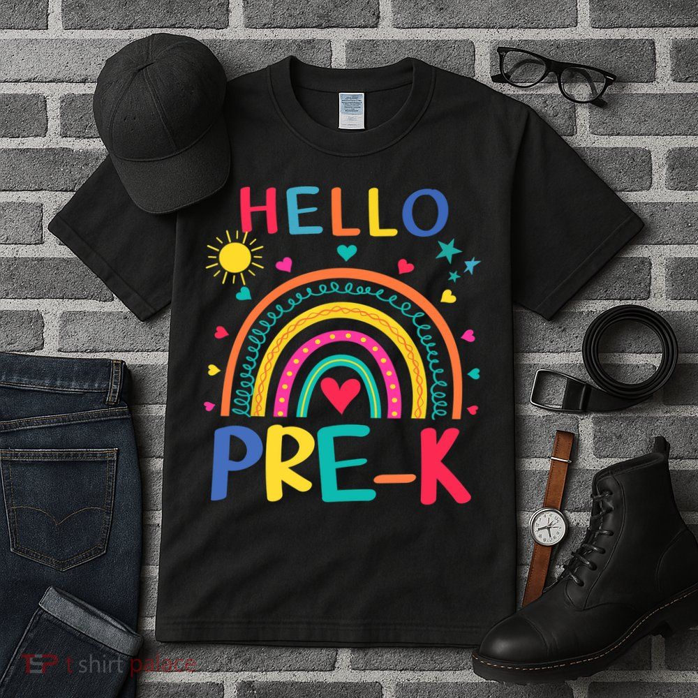 HELLO PRE-K First Day Of School Outfit Girl Tall T-Shirt