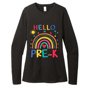 HELLO PRE-K First Day Of School Outfit Girl Womens CVC Long Sleeve Shirt