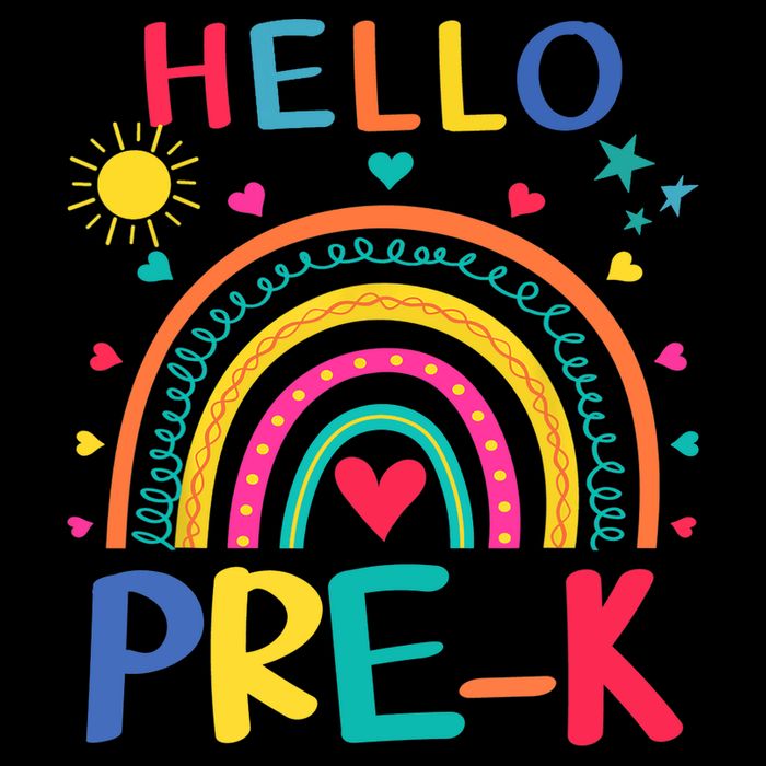 HELLO PRE-K First Day Of School Outfit Girl 16 in Basic Backpack