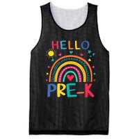 HELLO PRE-K First Day Of School Outfit Girl Mesh Reversible Basketball Jersey Tank