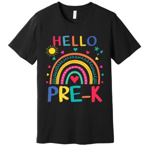 HELLO PRE-K First Day Of School Outfit Girl Premium T-Shirt