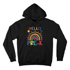 HELLO PRE-K First Day Of School Outfit Girl Tall Hoodie