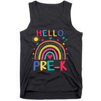 HELLO PRE-K First Day Of School Outfit Girl Tank Top