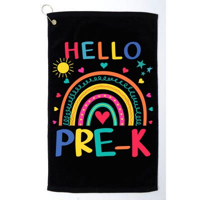 HELLO PRE-K First Day Of School Outfit Girl Golf Towel