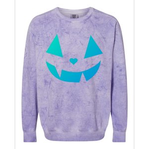 Halloween Pumpkin Face Gift Colorblast Crewneck Sweatshirt