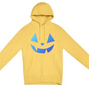 Halloween Pumpkin Face Gift Premium Pullover Hoodie