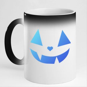 Halloween Pumpkin Face Gift 11oz Black Color Changing Mug