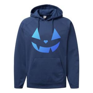 Halloween Pumpkin Face Gift Performance Fleece Hoodie