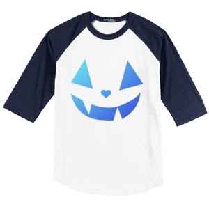 Halloween Pumpkin Face Gift Baseball Sleeve Shirt