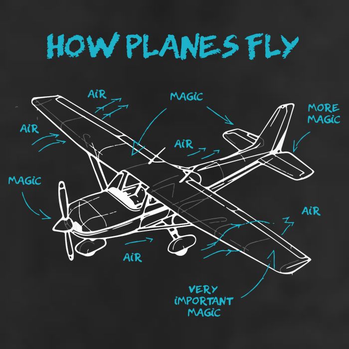 How Planes Fly Funny Aviation Gift RC Plane Pilot 7 Panel Mesh Trucker Snapback Hat