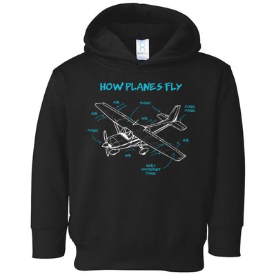 How Planes Fly Funny Aviation Gift RC Plane Pilot Toddler Hoodie