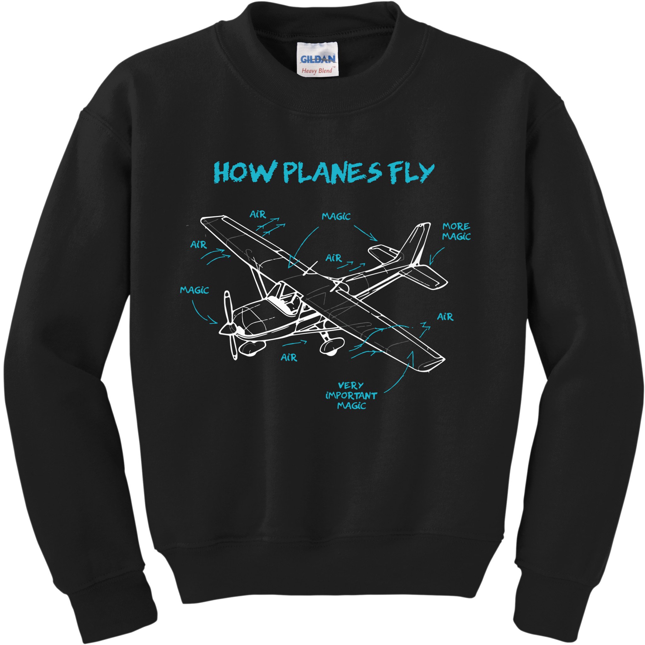 How Planes Fly Funny Aviation Gift RC Plane Pilot Kids Sweatshirt