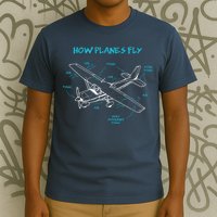 How Planes Fly Funny Aviation Gift RC Plane Pilot T-Shirt