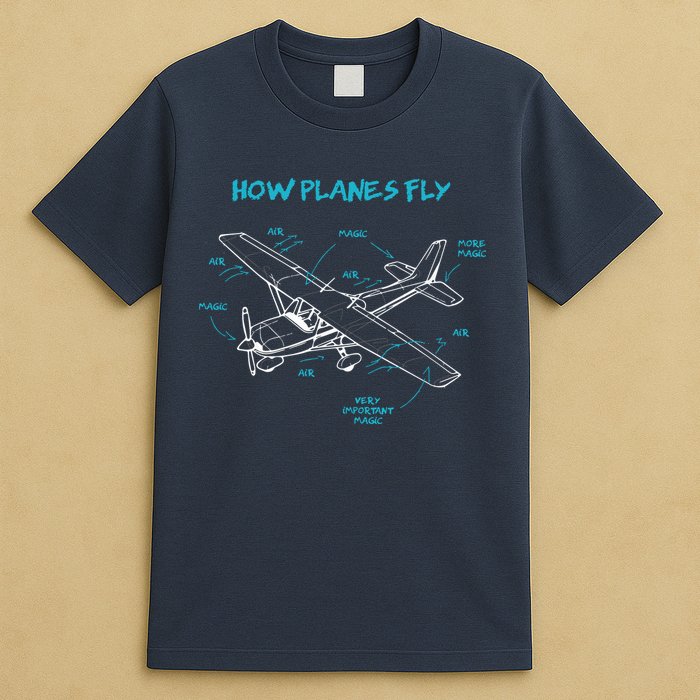 How Planes Fly Funny Aviation Gift RC Plane Pilot T-Shirt