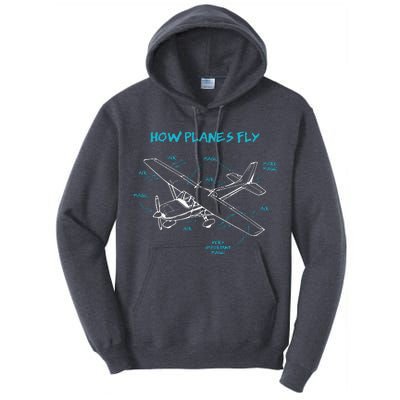 How Planes Fly Funny Aviation Gift RC Plane Pilot Tall Hoodie