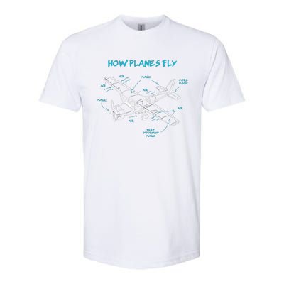 How Planes Fly Funny Aviation Gift RC Plane Pilot Softstyle® CVC T-Shirt