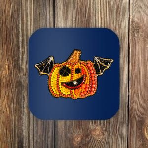 Halloween Pumpkin Geometric Coaster