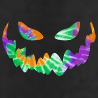 Halloween Pumpkin Green Orange Purple Tie Dye Face Beanie