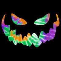 Halloween Pumpkin Green Orange Purple Tie Dye Face 16 in Basic Backpack