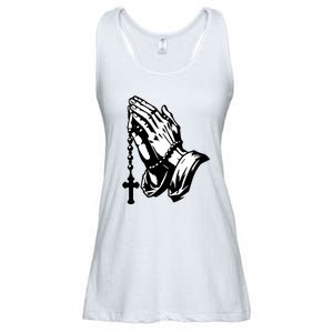 Hand Pray God Ladies Essential Flowy Tank