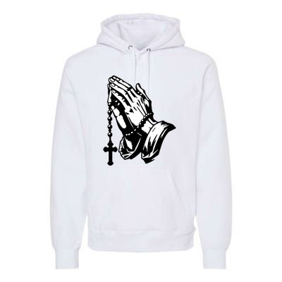 Hand Pray God Premium Hoodie