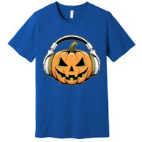 Halloween Pumpkin Gaming Gamers Gift Premium T-Shirt