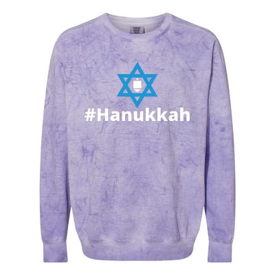 Hanukkah Pefect Gift Colorblast Crewneck Sweatshirt