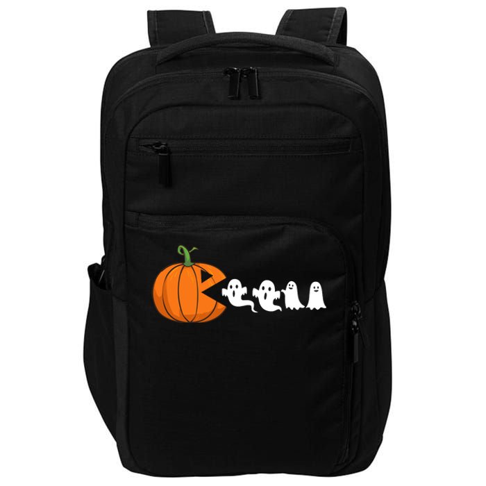 Halloween Pumpkin Ghost Tees For Funny Gamer Impact Tech Backpack