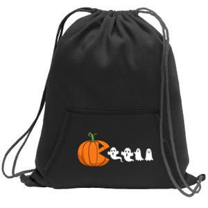 Halloween Pumpkin Ghost Tees For Funny Gamer Sweatshirt Cinch Pack Bag