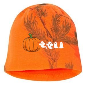 Halloween Pumpkin Ghost Tees For Funny Gamer Kati - Camo Knit Beanie