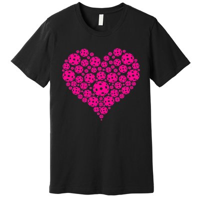 Heart Pickleball Game Marker Players Pickleball Premium T-Shirt