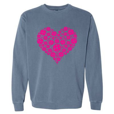 Heart Pickleball Game Marker Players Pickleball Garment-Dyed Sweatshirt