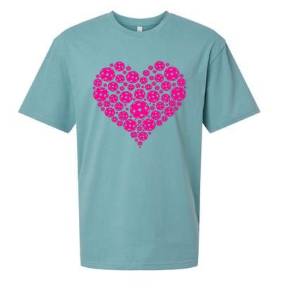 Heart Pickleball Game Marker Players Pickleball Sueded Cloud Jersey T-Shirt