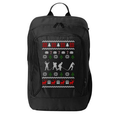 Hockey Player Gift For Christmas City Backpack