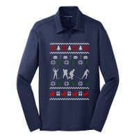 Hockey Player Gift For Christmas Silk Touch Performance Long Sleeve Polo