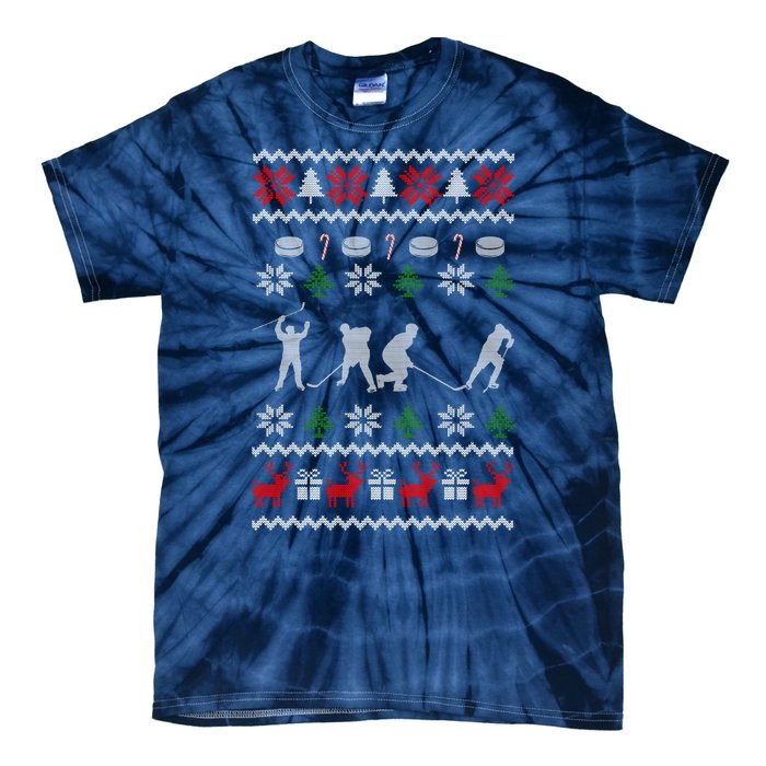 Hockey Player Gift For Christmas Tie-Dye T-Shirt