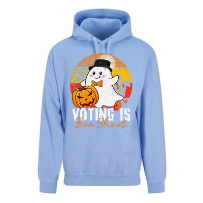 Halloween Political Ghost Usa Voting Is Boo Sheet Pumpkin Unisex Surf Hoodie