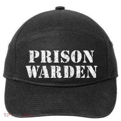 Haunted Prison Guard Halloween Outfit 7-Panel Snapback Hat