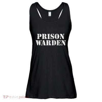 Haunted Prison Guard Halloween Outfit Ladies Essential Flowy Tank