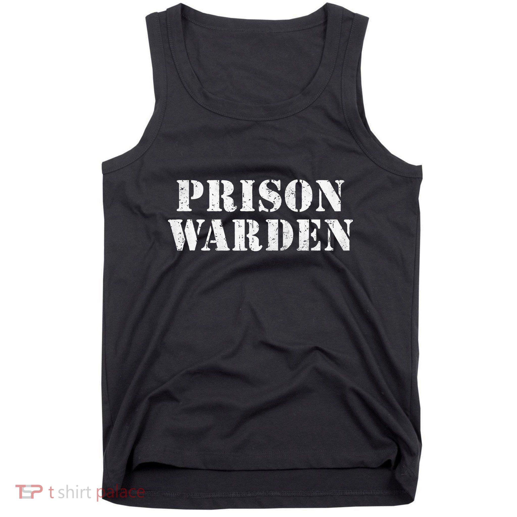 Haunted Prison Guard Halloween Outfit Tank Top