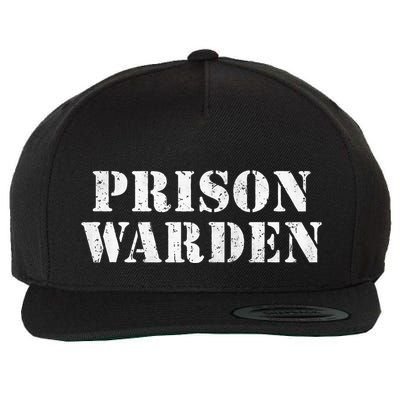 Haunted Prison Guard Halloween Outfit Wool Snapback Cap