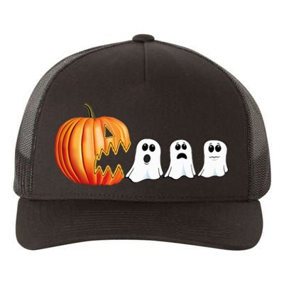 Halloween Pumpkin Ghosts Jack O Lantern Yupoong Adult 5-Panel Trucker Hat