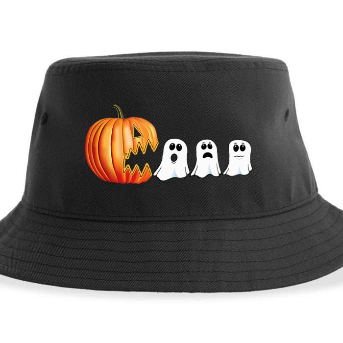 Halloween Pumpkin Ghosts Jack O Lantern Sustainable Bucket Hat