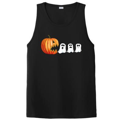 Halloween Pumpkin Ghosts Jack O Lantern PosiCharge Competitor Tank