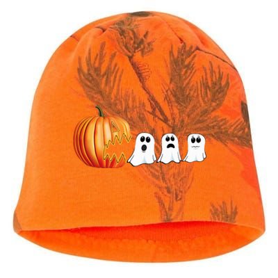 Halloween Pumpkin Ghosts Jack O Lantern Kati - Camo Knit Beanie